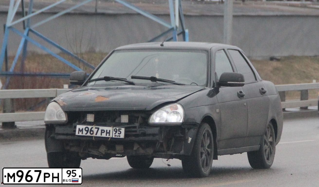 Фото автомобиля LADA 2170 PRIORA, 2011 — госномер М005ТМ72. Цвет: Сине-Черный