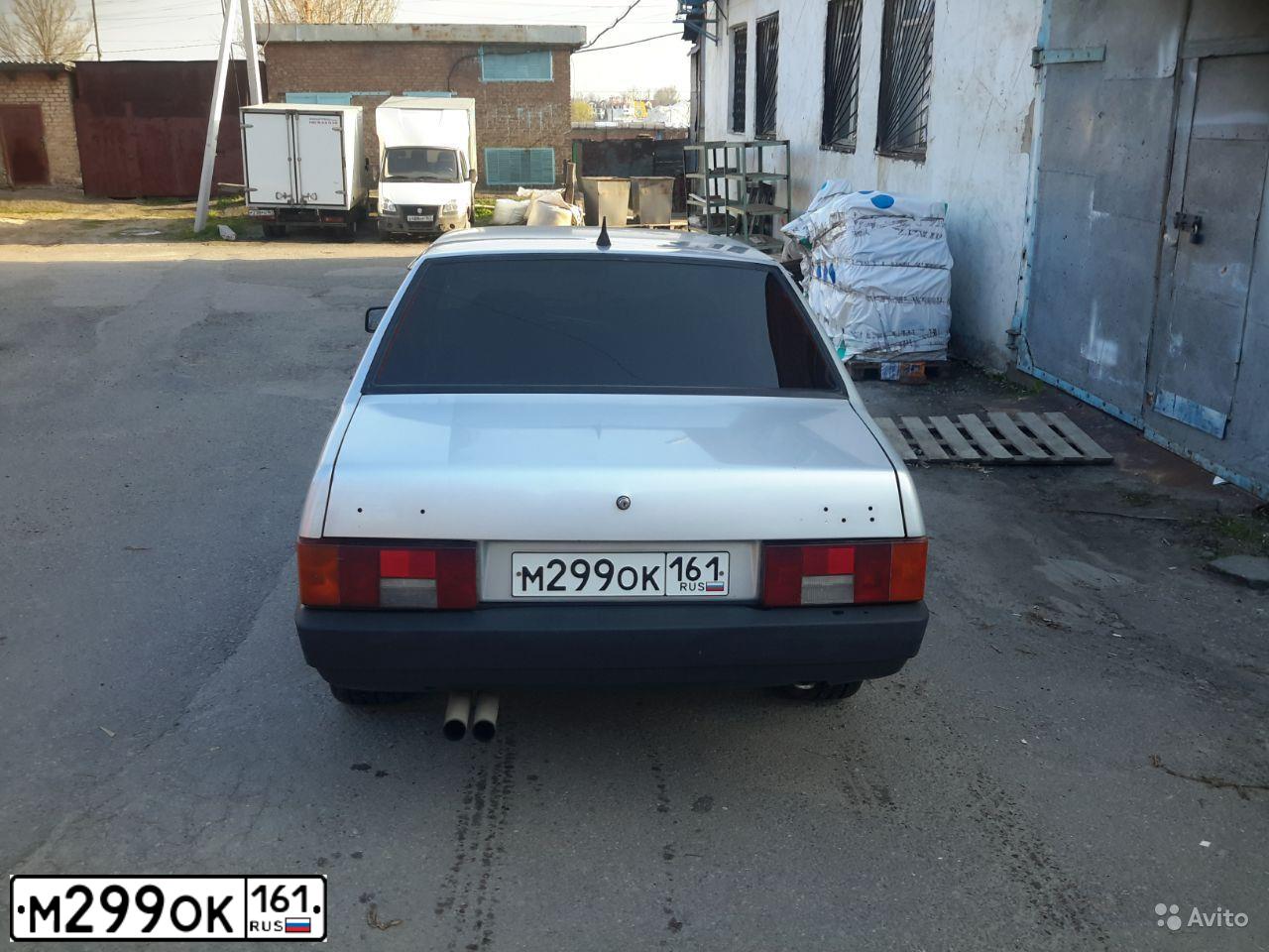 Фото автомобиля LADA 2109 SAMARA, 2002 — госномер М299ОК161. Цвет: Серый