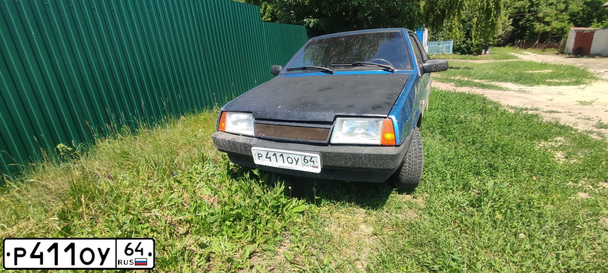 Фото автомобиля LADA 2108 SAMARA, 2000 — госномер Р411ОУ64. Цвет: СИНЕ ЗЕЛЕНЫЙ
