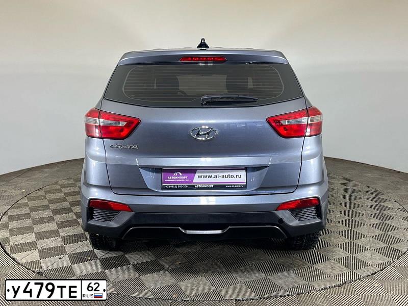 Фото автомобиля HYUNDAI CRETA, 2019 — госномер У479ТЕ62. Цвет: СЕРЫЙ