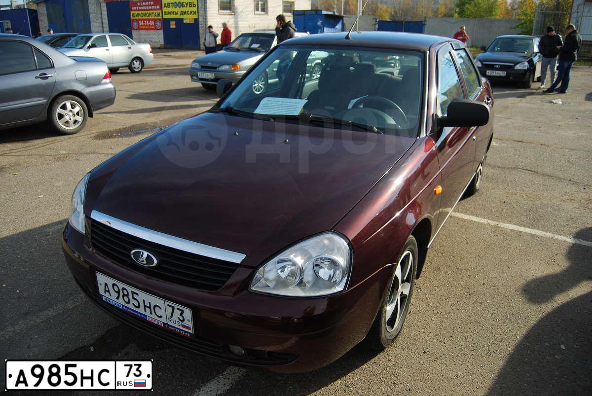 Фото автомобиля LADA 2170 PRIORA, 2012 — госномер А985НС73. Цвет: ВИШНЕВЫЙ ТЕМНЫЙ