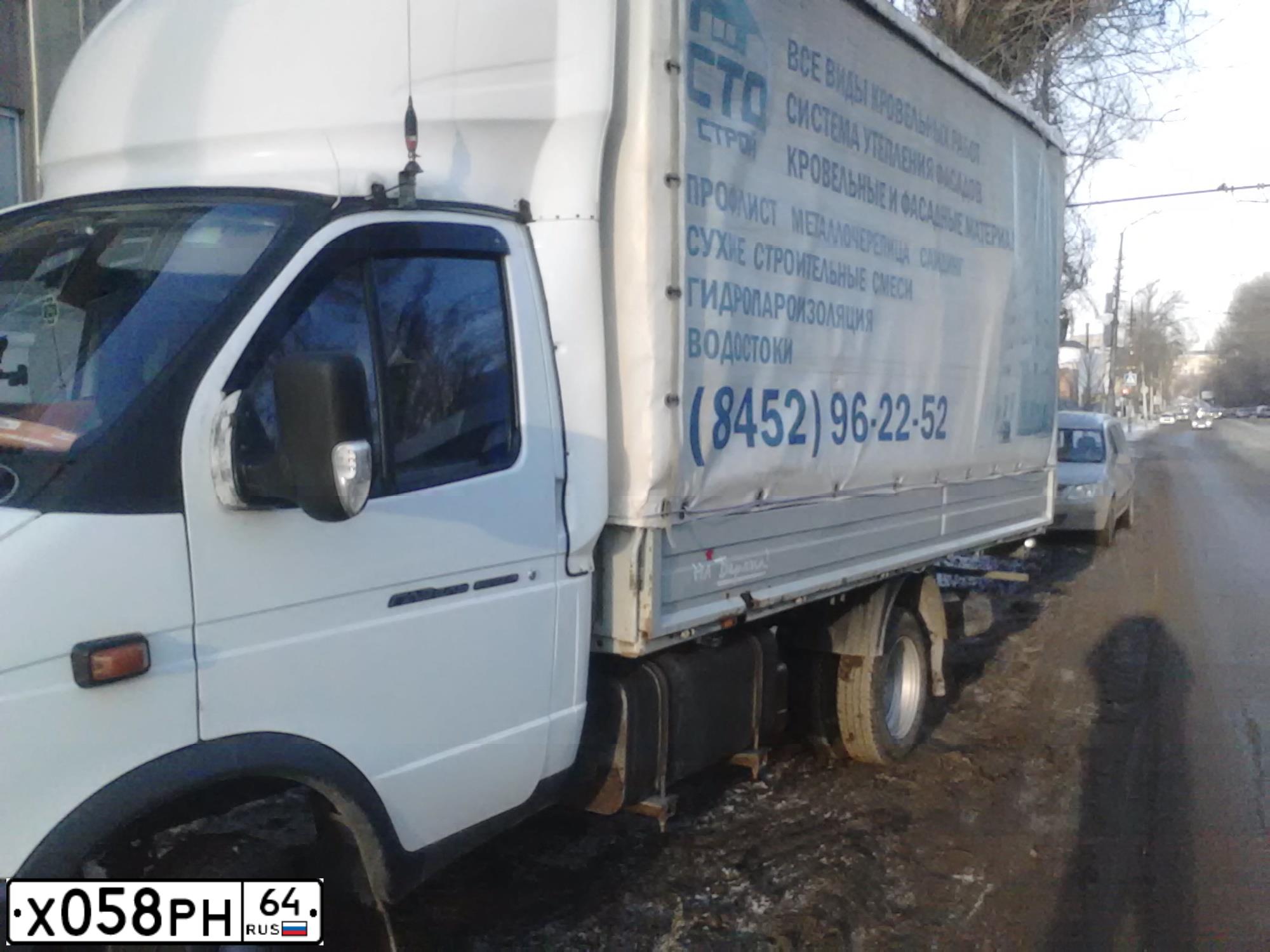 Фото автомобиля GAZ 3302 EL, 2012 — госномер Х058РН64. Цвет: Белый