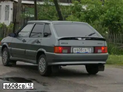 Фото автомобиля LADA 2114 SAMARA, 2007 — госномер В608СВ13. Цвет: СРЕДНИЙ СЕРО-ЗЕЛ.МЕТАЛ