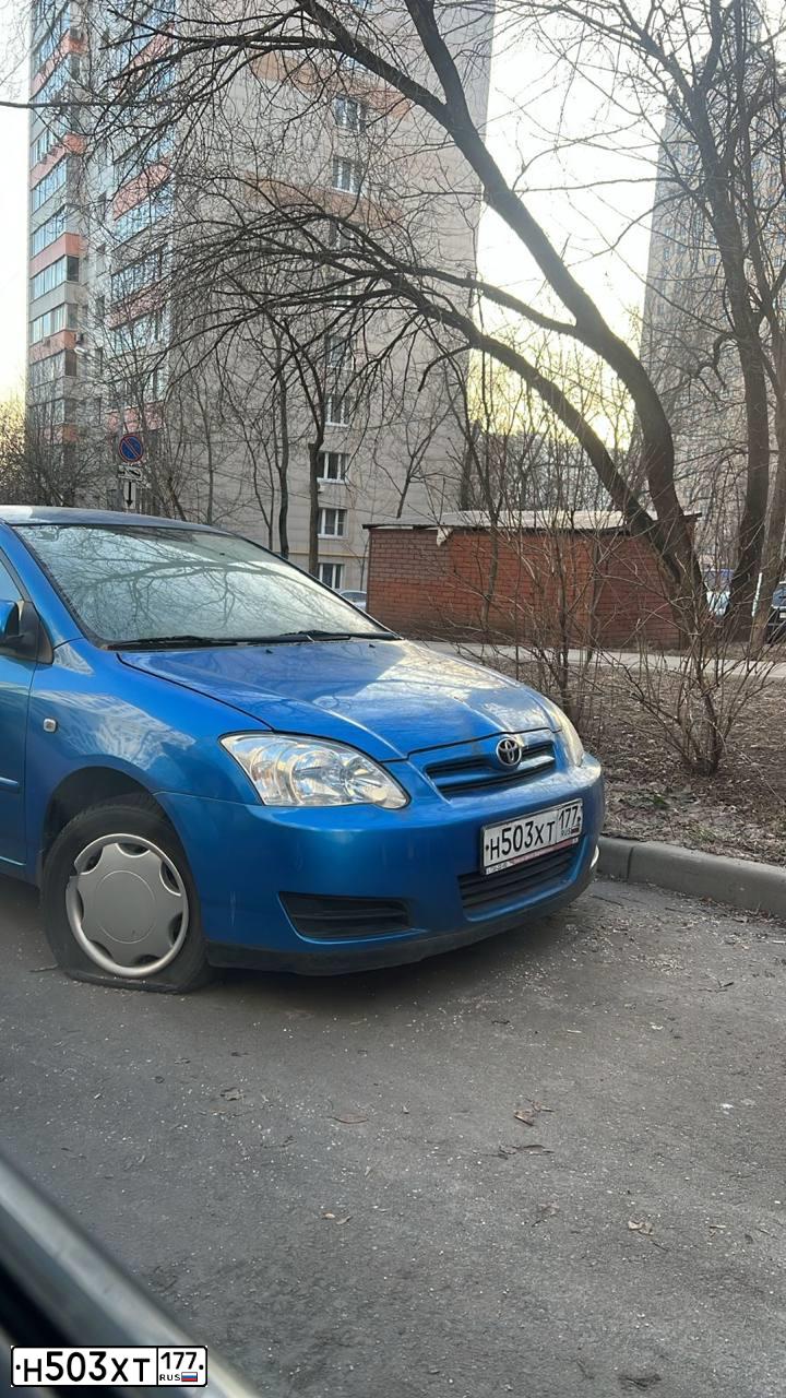 Фото автомобиля TOYOTA COROLLA, 2006 — госномер Н730ОВ177. Цвет: СВЕТЛО-СИНИЙ