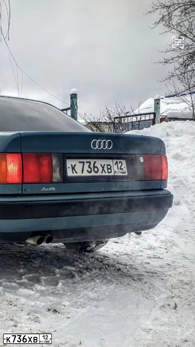 Фото автомобиля AUDI 100, 1992 — госномер М196ЕК21. Цвет: МУРЕНА