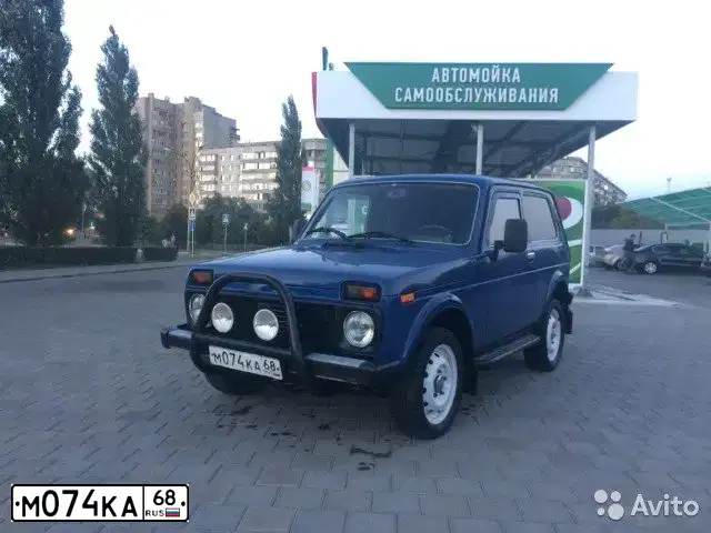Фото автомобиля LADA 2121 NIVA, 2006 — госномер Н869СО68. Цвет: СИНИЙ
