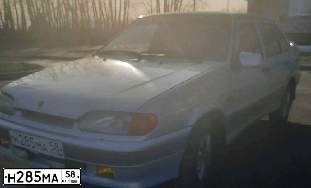Фото автомобиля LADA 2115 SAMARA, 2004 — госномер Н285МА58. Цвет: СЕРЕБРИСТО-ЖЕЛТЫЙ