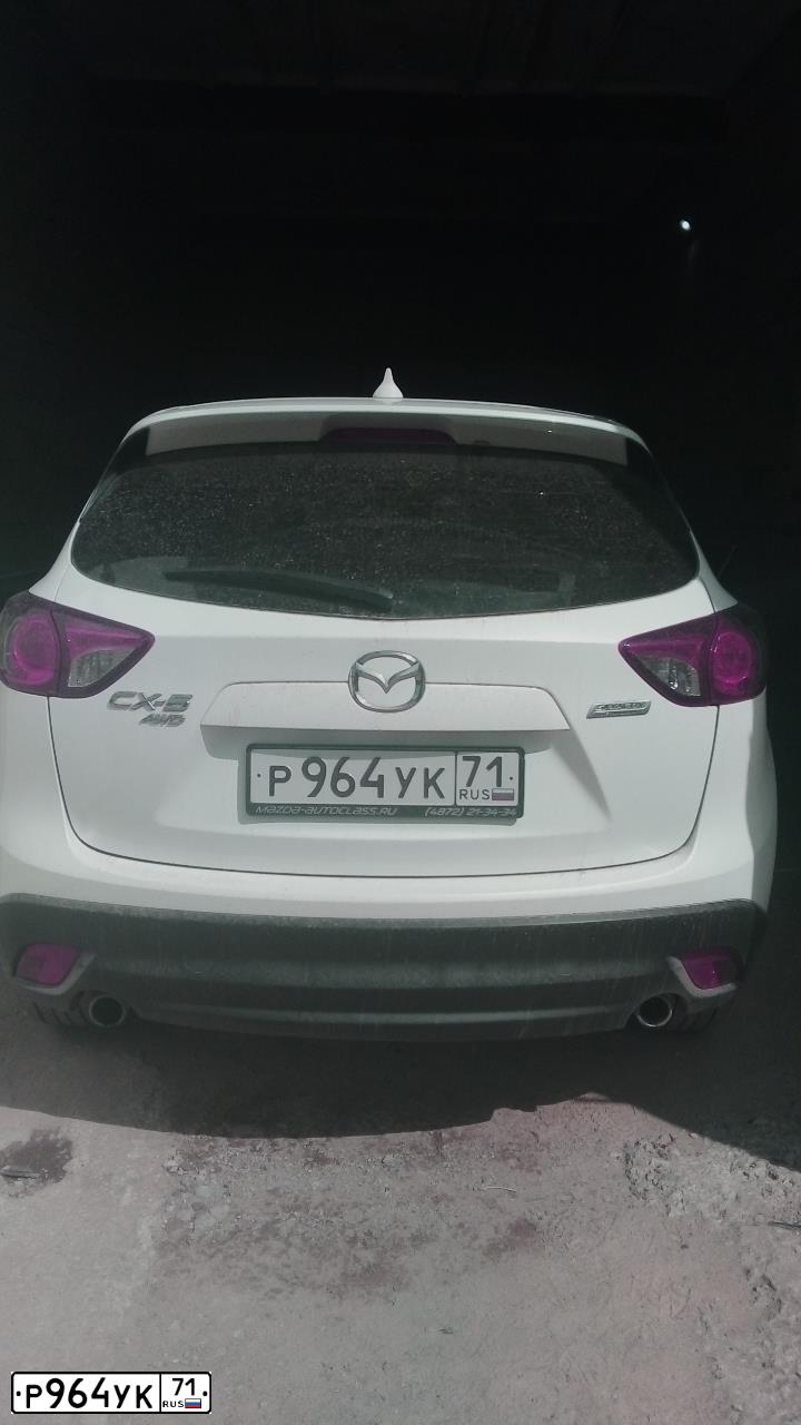 Фото автомобиля MAZDA CX-5, 2016 — госномер Р964УК71. Цвет: БЕЛЫЙ ПЕРЛАМУТР
