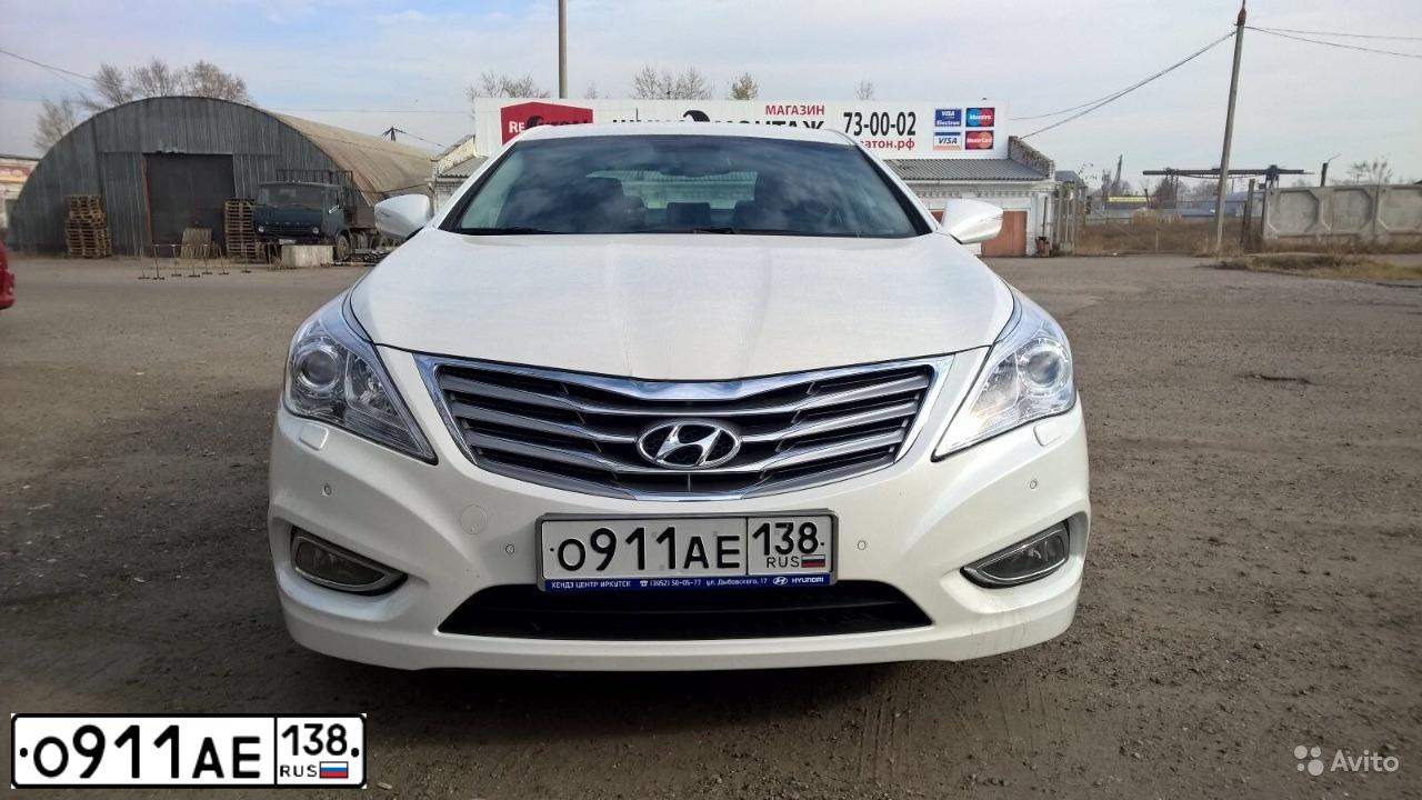 Фото автомобиля HYUNDAI GRANDEUR, 2013 — госномер Р720ТУ124