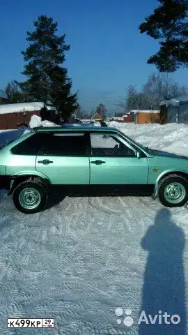 Фото автомобиля LADA 2109 SAMARA, 2003 — госномер К499КР29. Цвет: СЕРЕБРИСТО-СЕРО-ЗЕЛЕНЫЙ