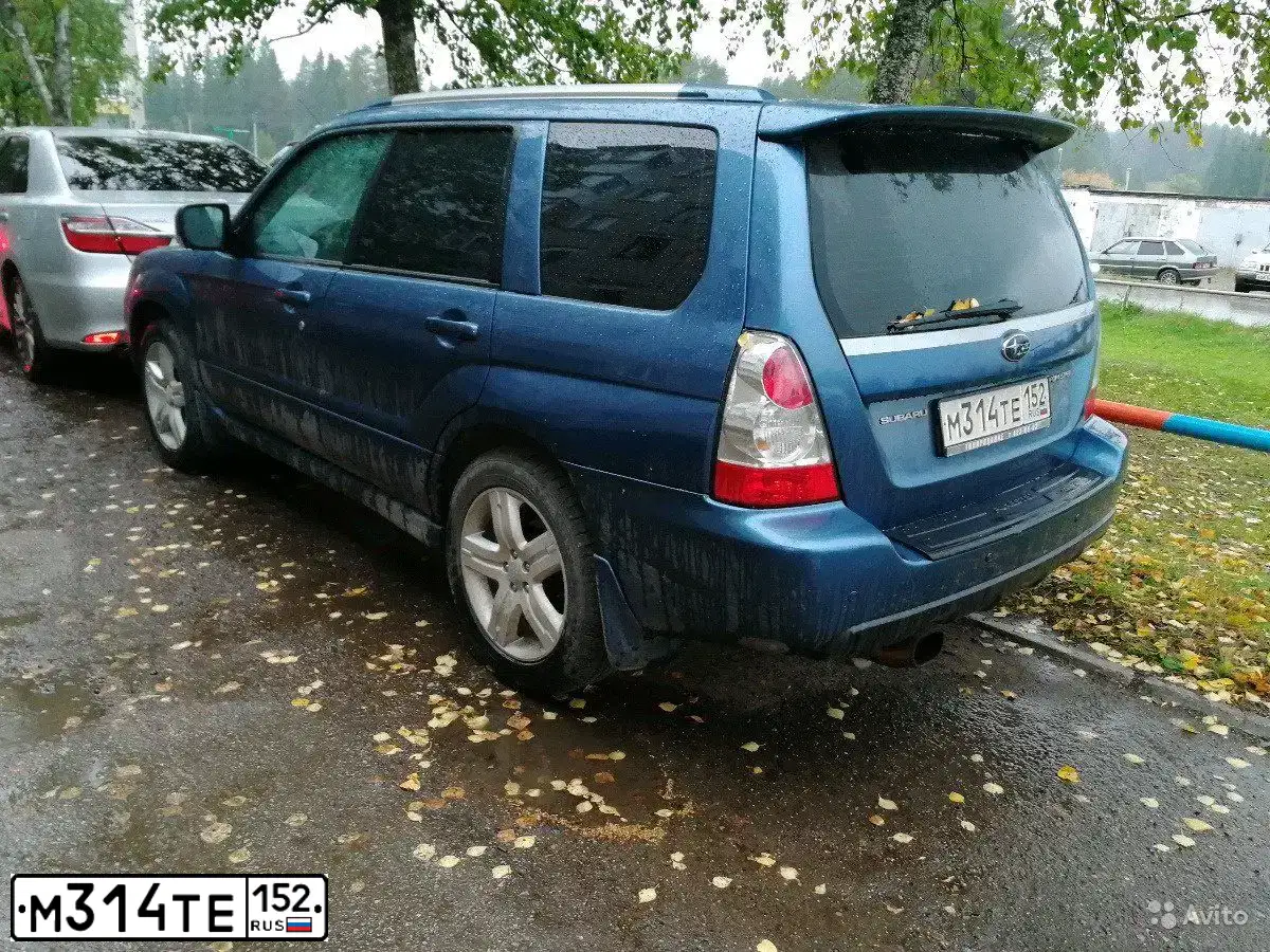 Фото автомобиля SUBARU FORESTER, 2007 — госномер Т013УТ52. Цвет: синий
