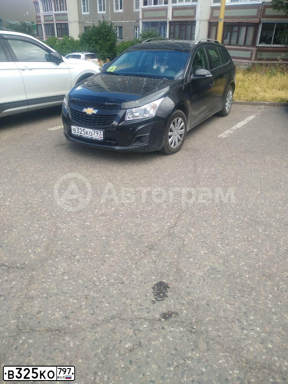 Фото автомобиля CHEVROLET CRUZE, 2014 — госномер В325КО797. Цвет: ЧЕРНЫЙ