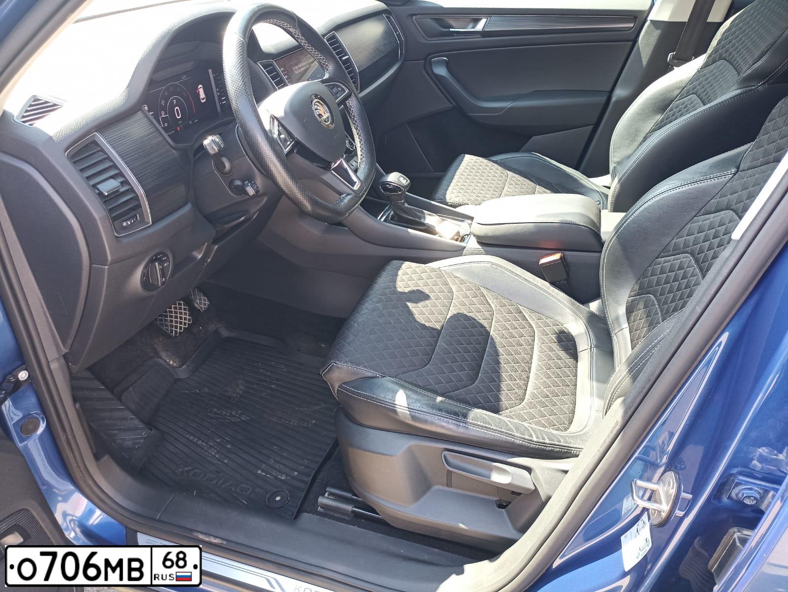 Фото автомобиля SKODA KODIAQ, 2019 — госномер У661НМ136. Цвет: Ярко-синий