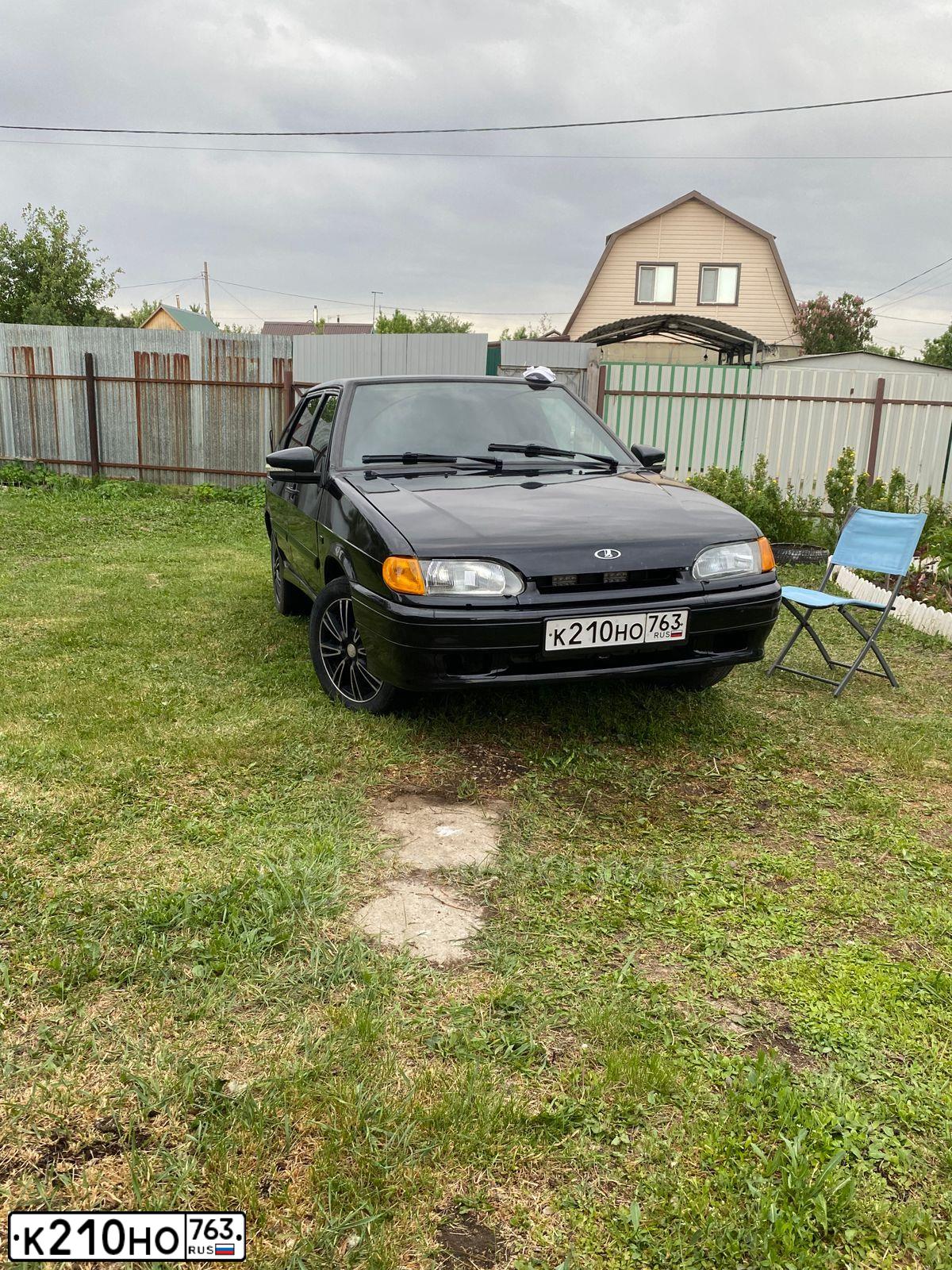 Фото автомобиля LADA 2114 SAMARA, 2011 — госномер К210НО763. Цвет: Сине-Черный