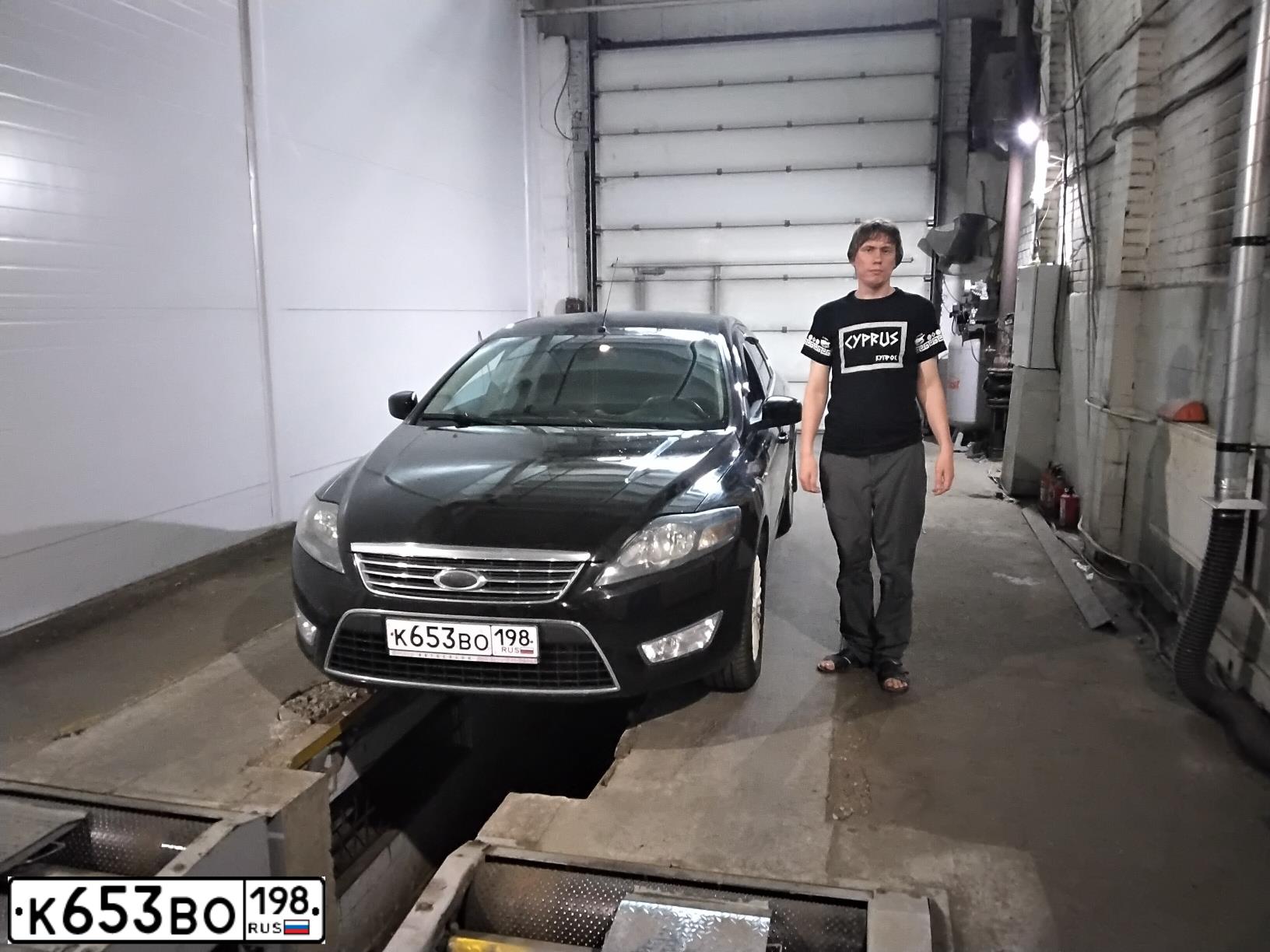 Фото автомобиля FORD MONDEO, 2008 — госномер К653ВО198. Цвет: ЧЕРНЫЙ