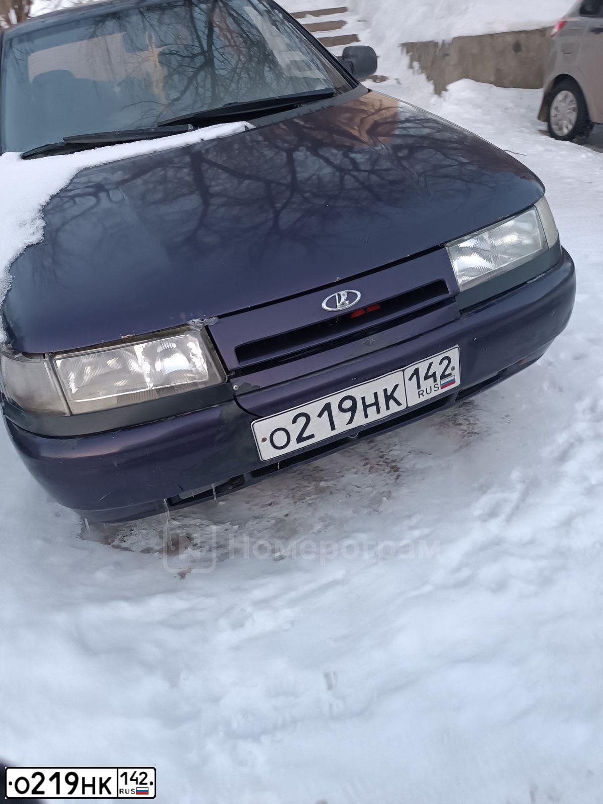 Фото автомобиля LADA 2110, 2001 — госномер О219НК142. Цвет: СЕРЕБРИСТЫЙ ТЕМНО-ФИОЛЕТОВЫЙ