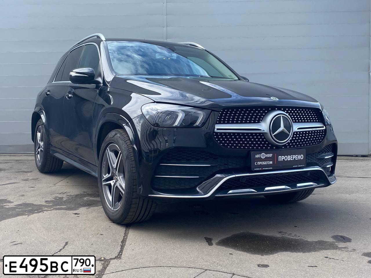 Фото автомобиля МЕРСЕДЕС-БЕНЦ GLE 300 D 4MATIC, 2020 — госномер Х625ОО799. Цвет: ЧЕРНЫЙ