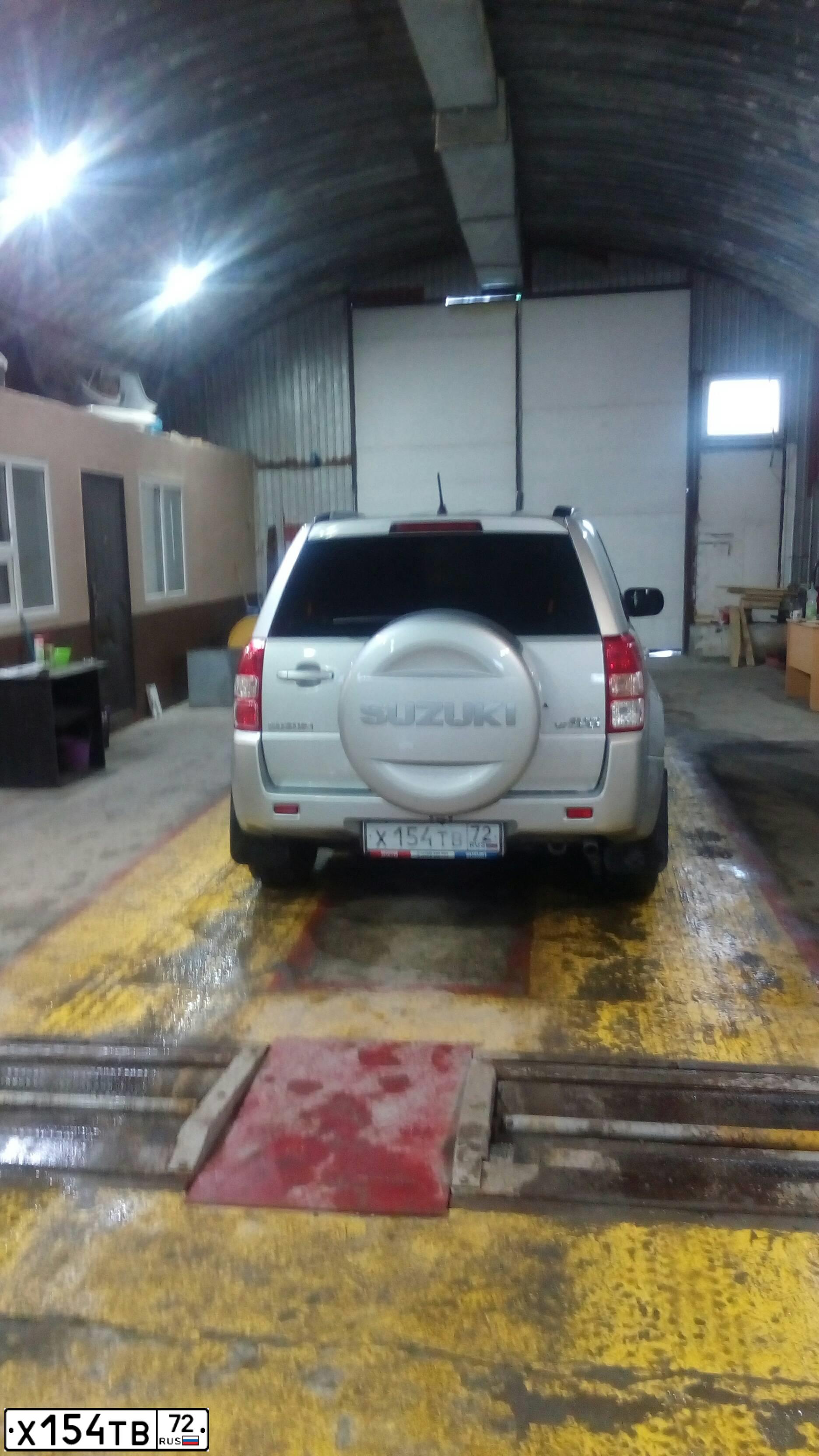 Фото автомобиля SUZUKI /GRAND/ VITARA, 2014 — госномер Х154ТВ72. Цвет: СЕРЕБРИСТЫЙ