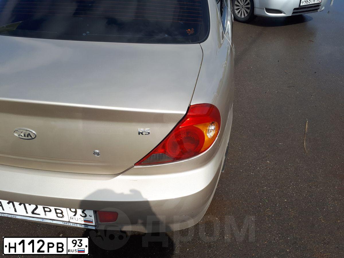 Фото автомобиля KIA SPECTRA, 2008 — госномер Н112РВ93. Цвет: Золотисто-бежевый