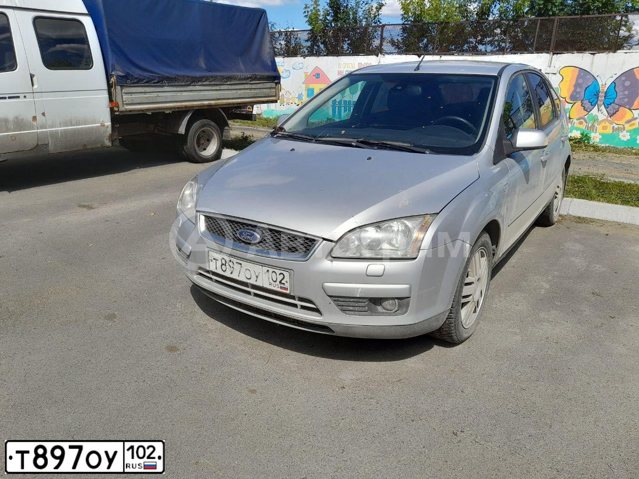 Фото автомобиля FORD FOCUS, 2007 — госномер Т897ОУ102. Цвет: СЕРЕБРИСТЫЙ