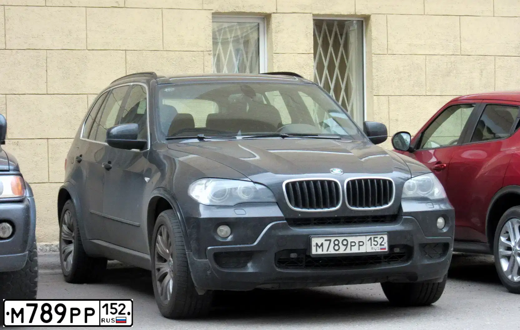 Фото автомобиля BMW X5, 2008 — госномер М789РР152. Цвет: ЧЕРНЫЙ