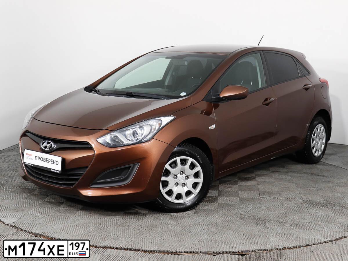 Фото автомобиля HYUNDAI I30, 2012 — госномер М761НА797. Цвет: Коричневый
