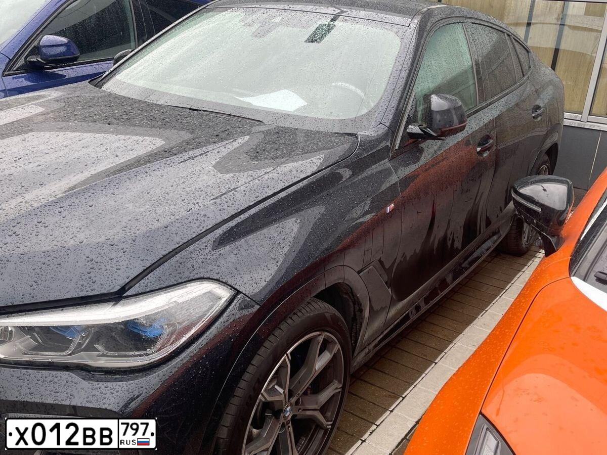 Фото автомобиля BMW X6, 2020 — госномер Х012ВВ797. Цвет: ЧЕРНЫЙ