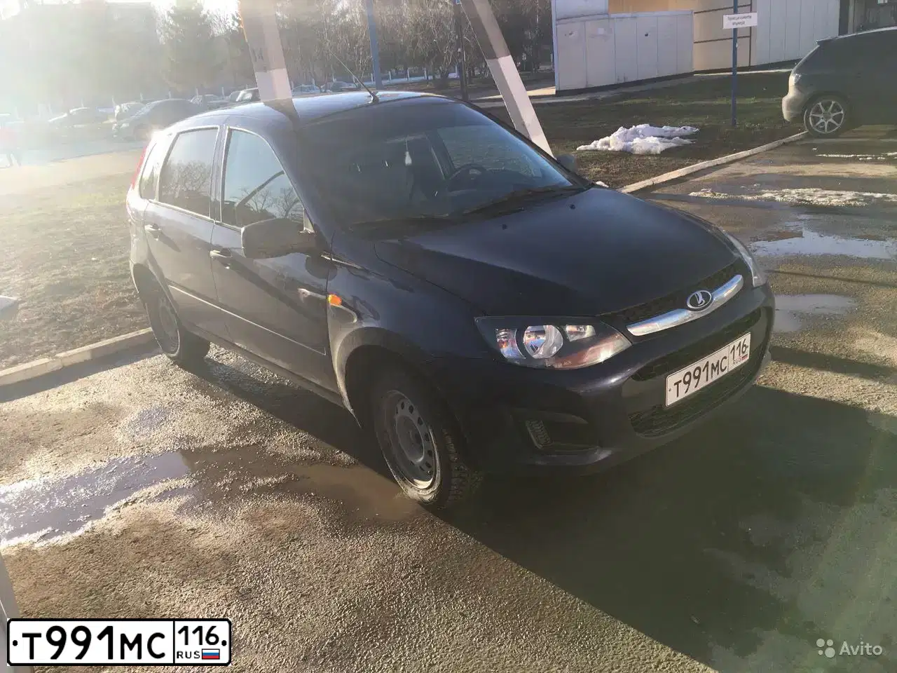 Фото автомобиля LADA 2192 KALINA, 2013 — госномер Т991МС116. Цвет: СИНИЙ