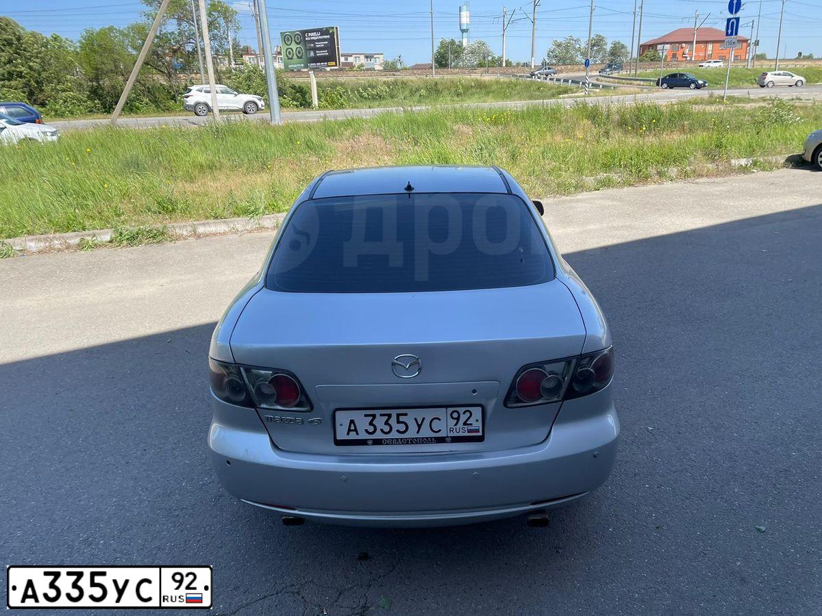 Фото автомобиля MAZDA 6, 2005 — госномер В632КС92. Цвет: Серебристый