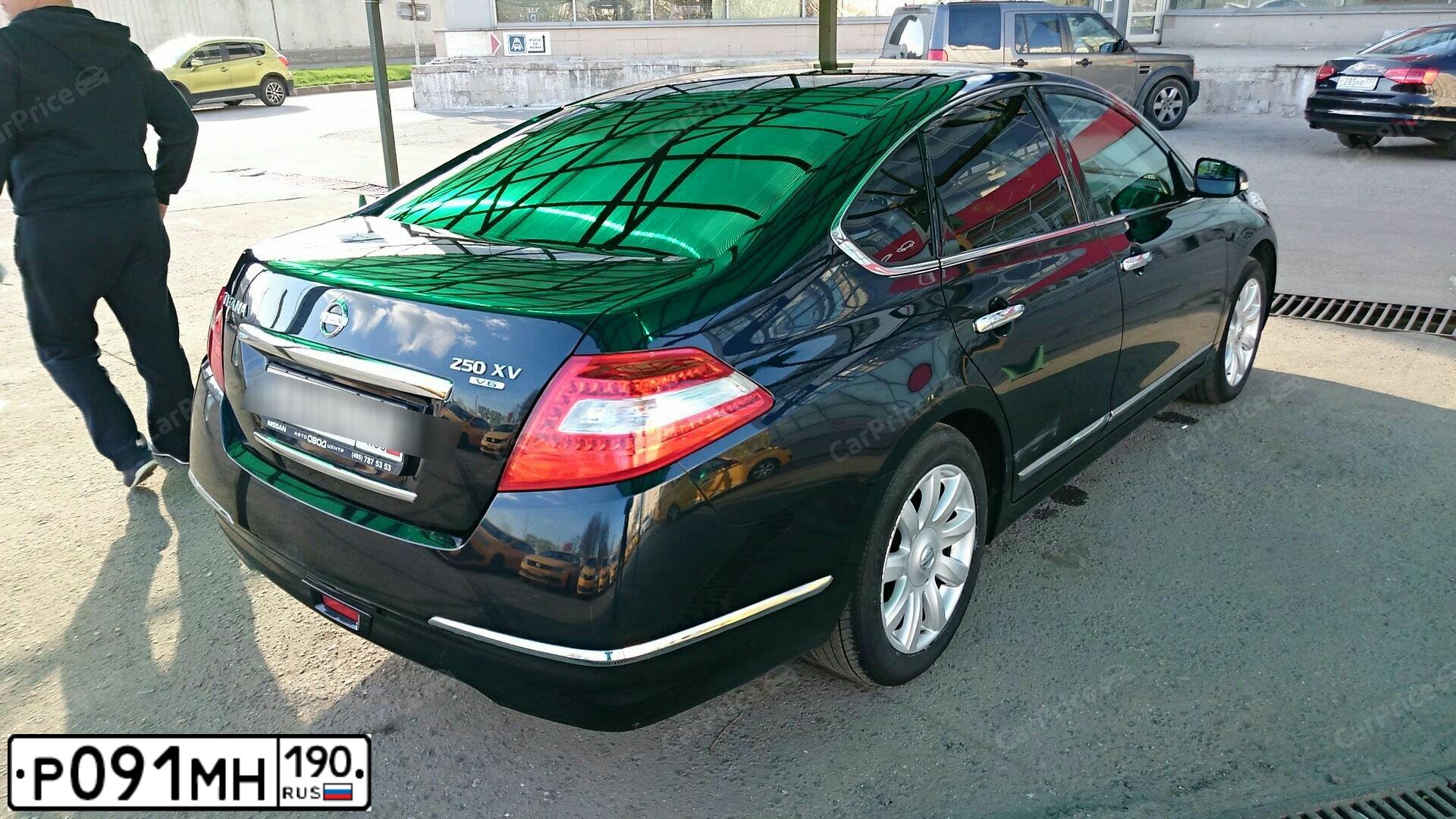 Фото автомобиля NISSAN TEANA, 2008 — госномер М663ОР13. Цвет: ЧЕРНЫЙ