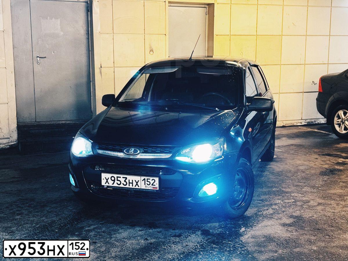 Фото автомобиля LADA 2192 KALINA, 2014 — госномер Н726ВР250. Цвет: СИНЕ-ЧЕРНЫЙ