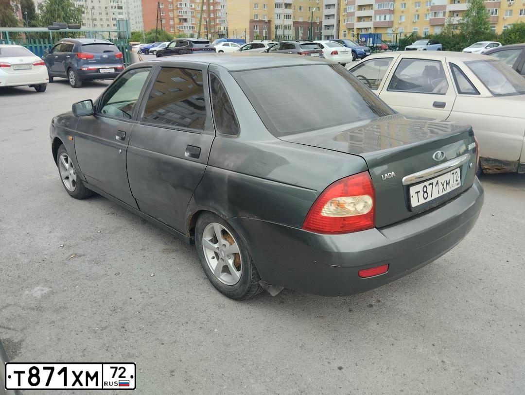 Фото автомобиля LADA 2170 PRIORA, 2007 — госномер Т871ХМ72. Цвет: СЕРО-СИНЕ-ЗЕЛЕНЫЙ