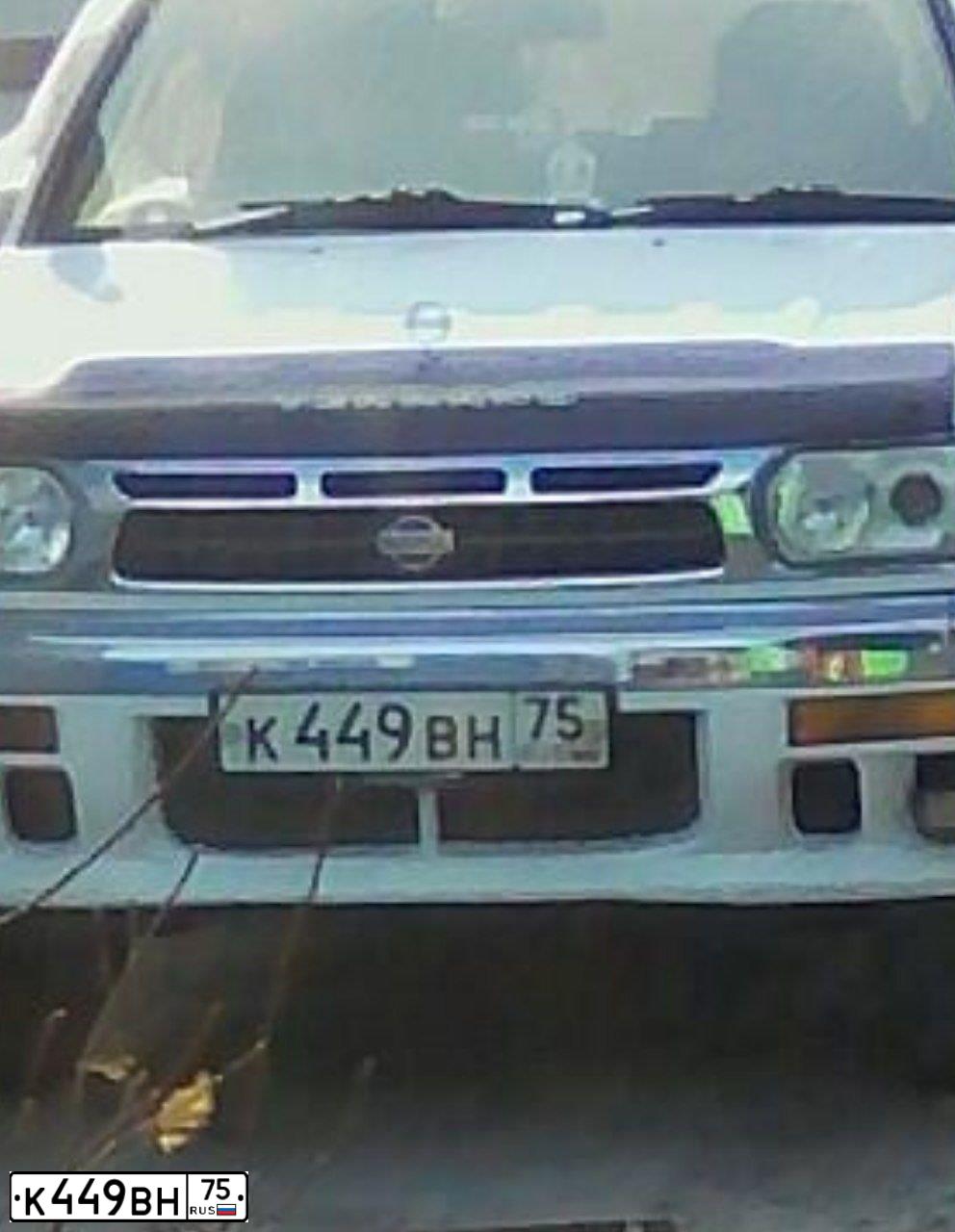 Фото автомобиля NISSAN TERRANO, 1990 — госномер К449ВН75