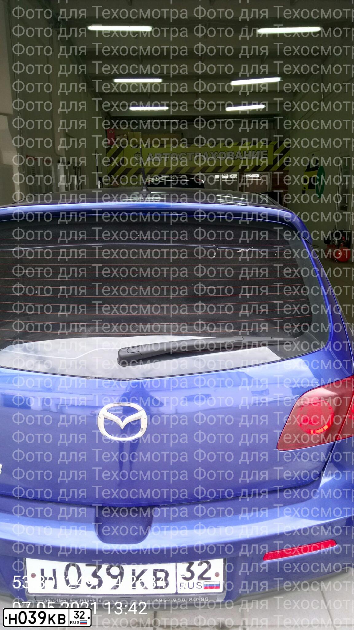 Фото автомобиля MAZDA 3, 2007 — госномер У097АЕ31