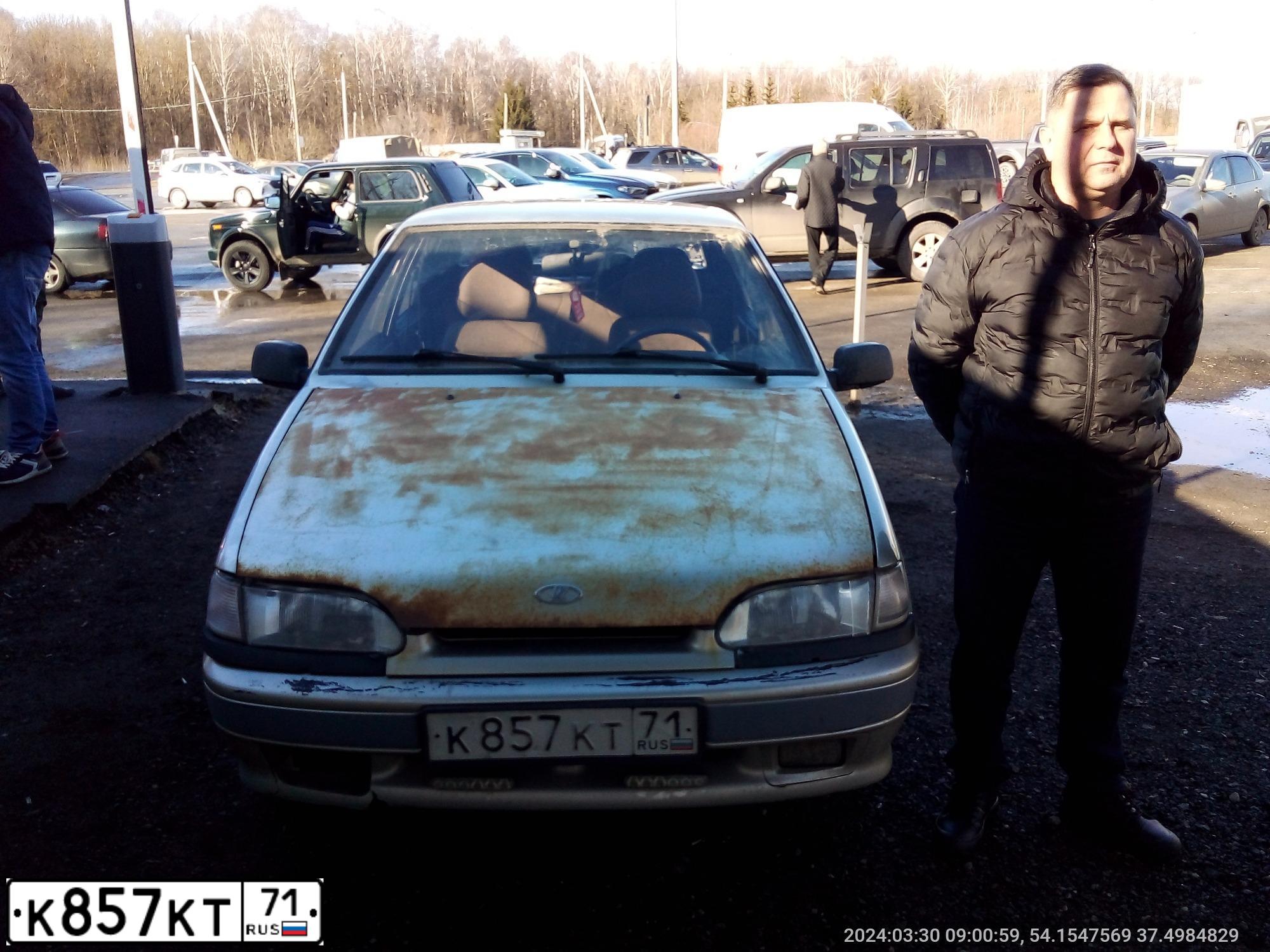 Фото автомобиля LADA 2115 SAMARA, 2005 — госномер К857КТ71. Цвет: СЕРЕБРИСТО-БЕЖЕВЫЙ