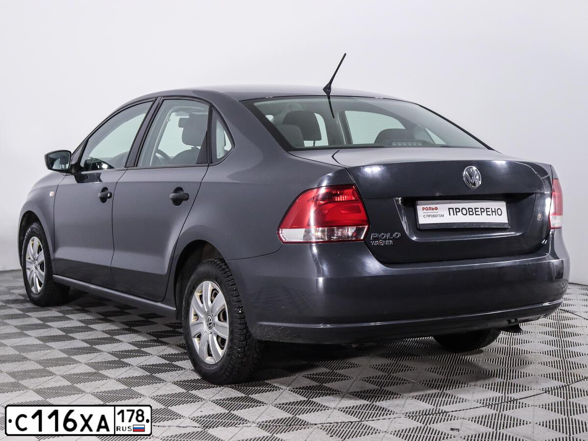 Фото автомобиля VOLKSWAGEN POLO, 2014 — госномер Н407ЕР10. Цвет: СЕРЫЙ