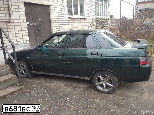 Фото автомобиля LADA 2110 LADA, 2004 — госномер У914ОМ790. Цвет: Темно-зеленый
