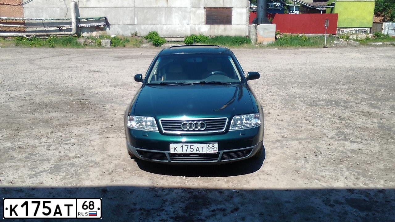 Фото автомобиля AUDI A6, 1997 — госномер К175АТ68. Цвет: ЗЕЛЕНЫЙ