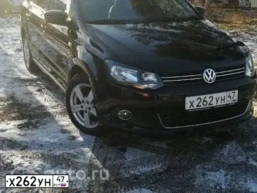 Фото автомобиля VOLKSWAGEN POLO, 2014 — госномер В017ТМ147. Цвет: ЧЕРНЫЙ