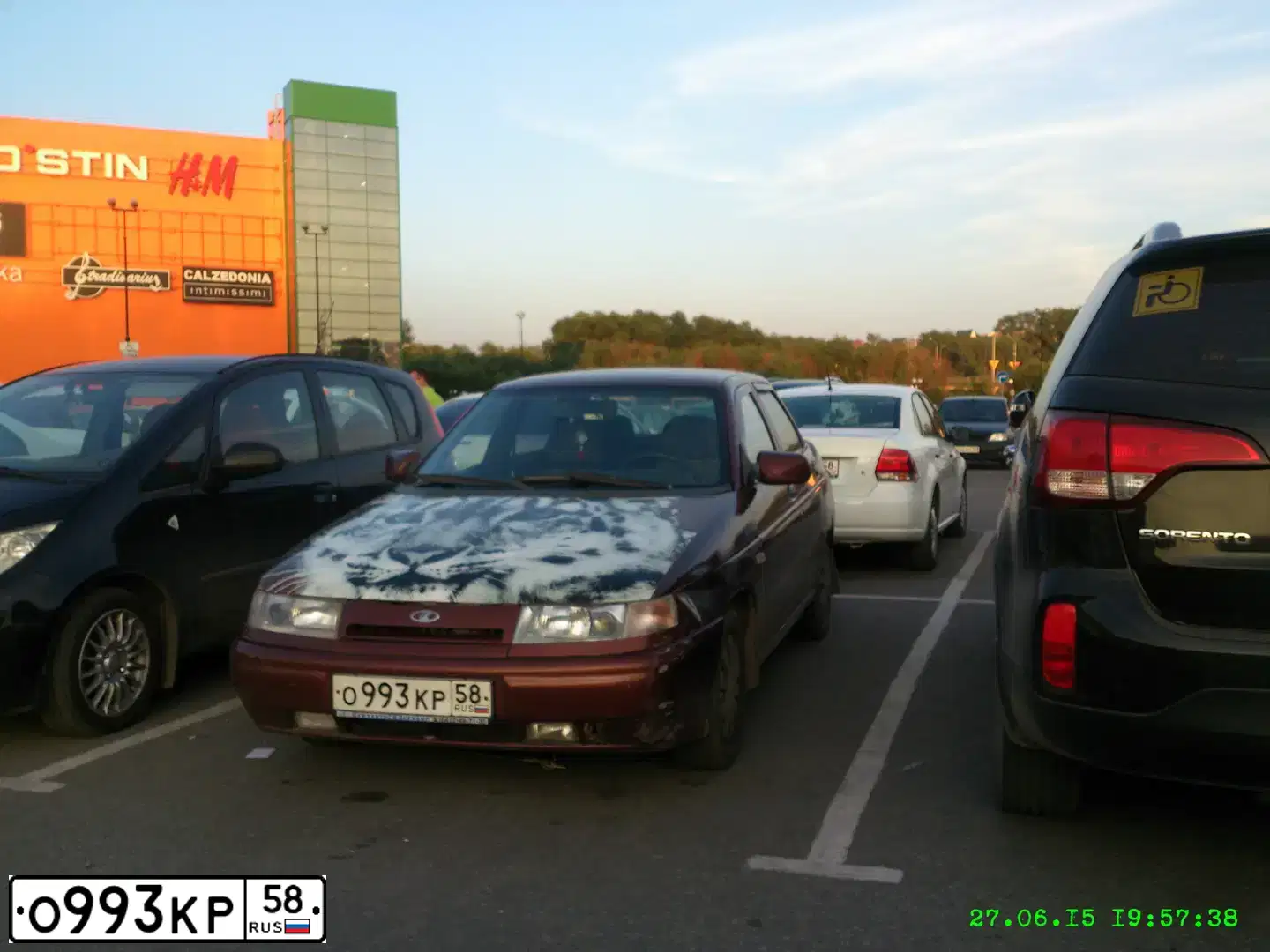 Фото автомобиля LADA 2110, 1999 — госномер Н626СХ33. Цвет: КОРИЧНЕВЫЙ