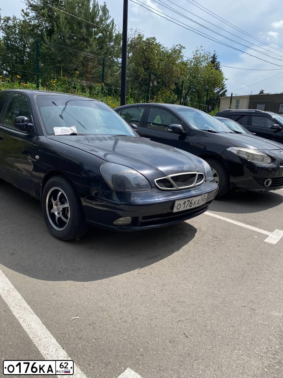 Фото автомобиля DAEWOO O NUBIRA, 2001 — госномер О176КА68. Цвет: ЧЕРНЫЙ
