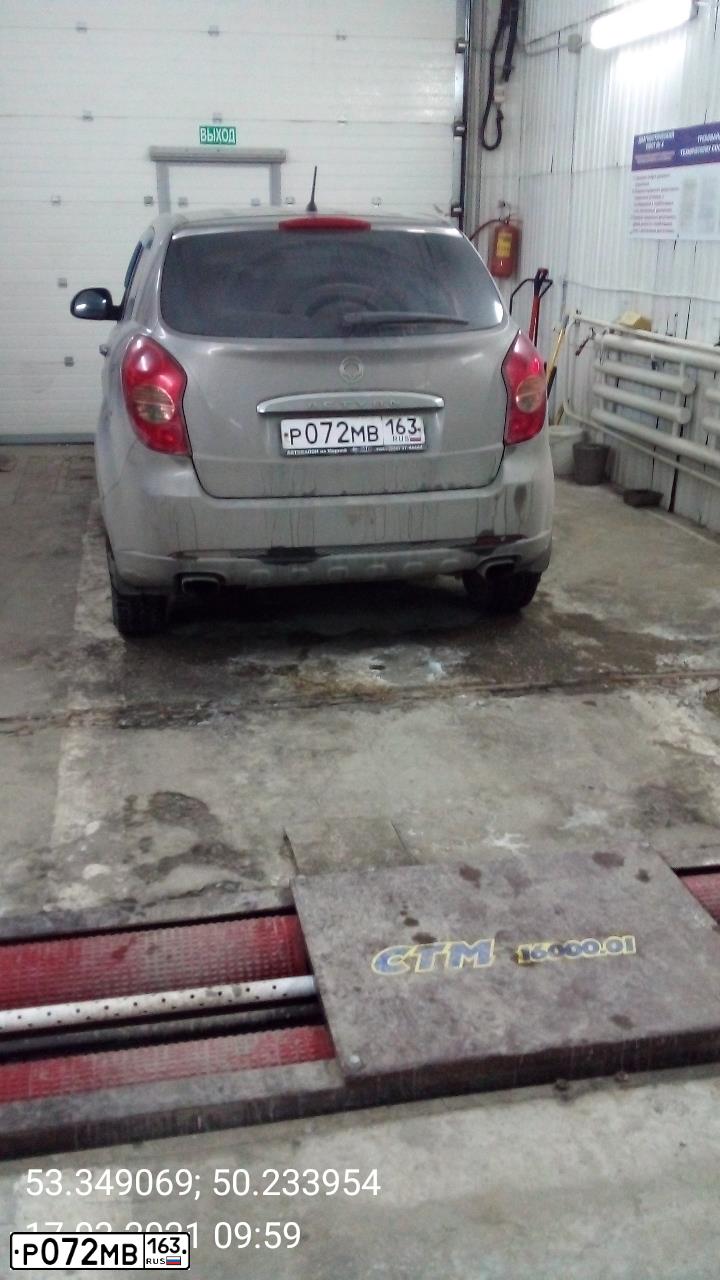 Фото автомобиля SSANGYONG ACTYON, 2011 — госномер Р072МВ163. Цвет: ТЕМНО-СЕРЫЙ