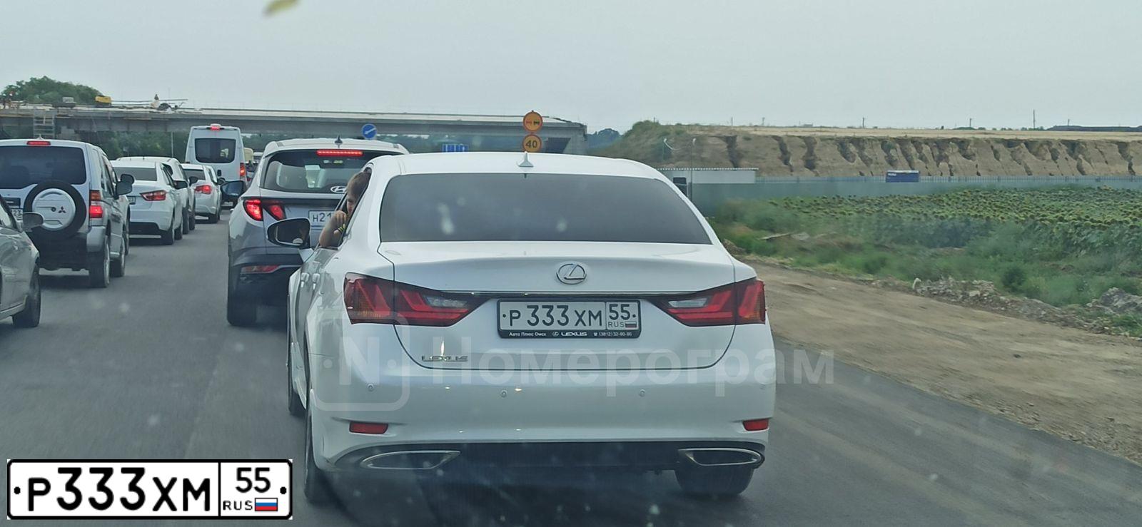 Фото автомобиля LEXUS GS, 2012 — госномер Р333ХМ55. Цвет: Белый