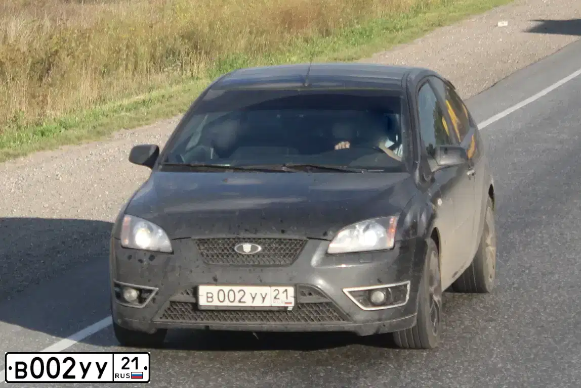 Фото автомобиля FORD FOCUS, 2007 — госномер У138ТХ12. Цвет: ЧЕРНЫЙ