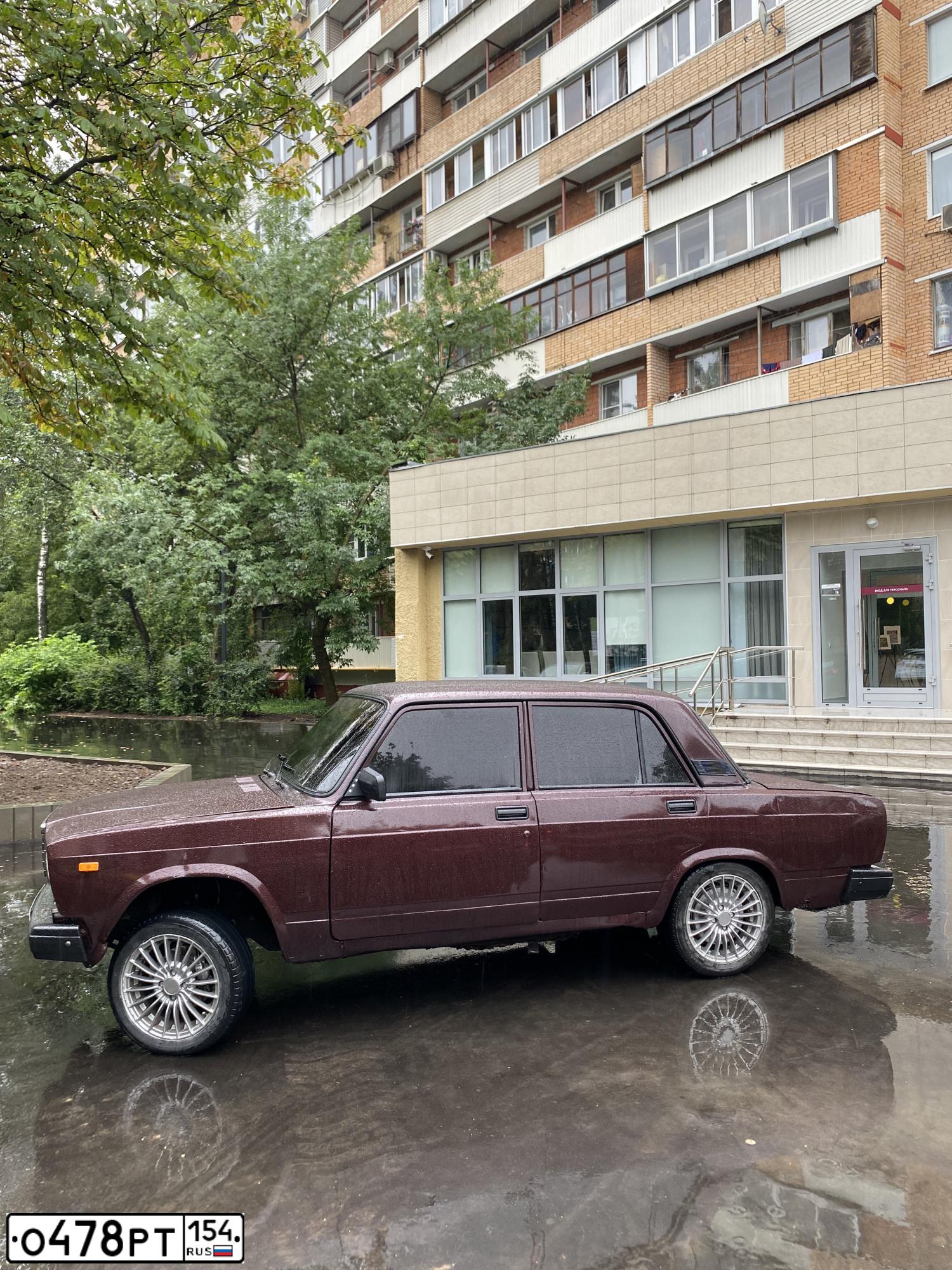 Фото автомобиля LADA 2107, 2010 — госномер О478РТ154. Цвет: ВИШНЕВЫЙ ТЕМНЫЙ