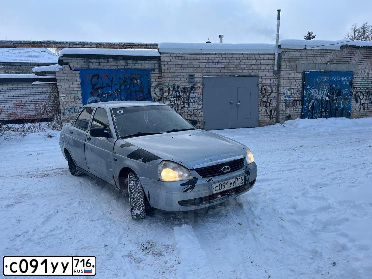 Фото автомобиля LADA 2170 PRIORA, 2007 — госномер С091УУ716. Цвет: СЕРЕБРИСТО-ГОЛУБОЙ