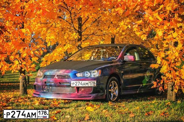Фото автомобиля MITSUBISHI LANCER, 2007 — госномер Р274АМ178. Цвет: СВЕТЛО-СЕРО-ЗЕЛЕНЫЙ
