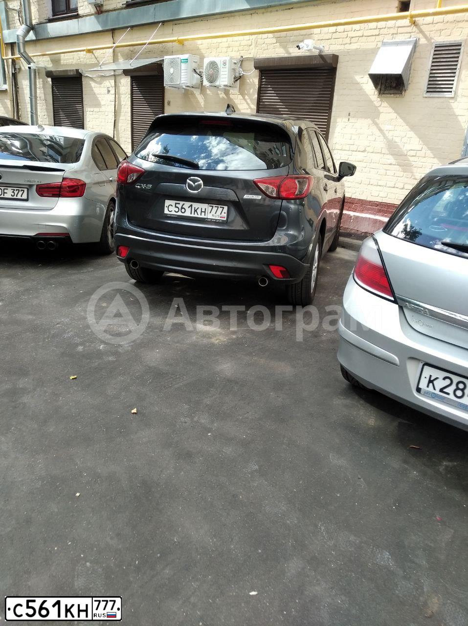 Фото автомобиля MAZDA CX-5, 2014 — госномер С561КН777. Цвет: СЕРЫЙ