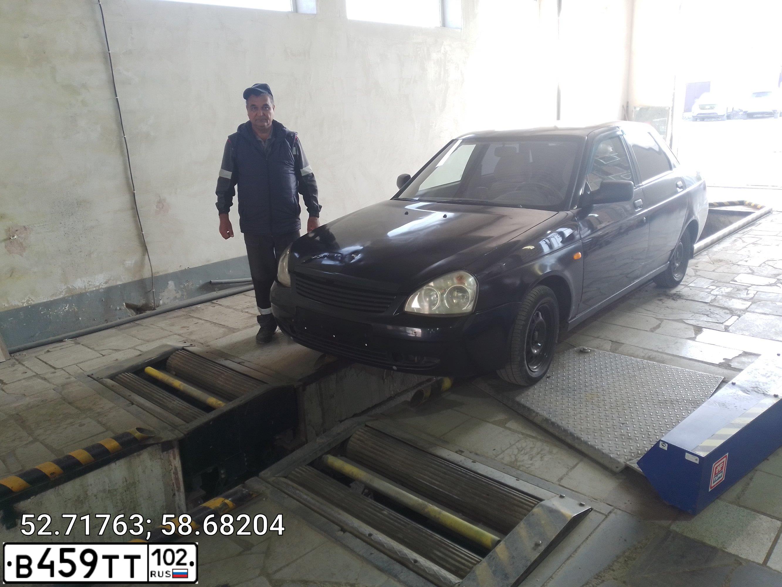 Фото автомобиля LADA PRIORA, 2007 — госномер Н752ТТ702. Цвет: ГРАФИТОВЫЙ МЕТАЛЛИК