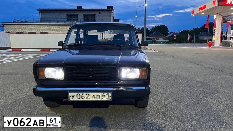Фото автомобиля LADA 2107, 1997 — госномер У062АВ61. Цвет: БАКЛАЖАН